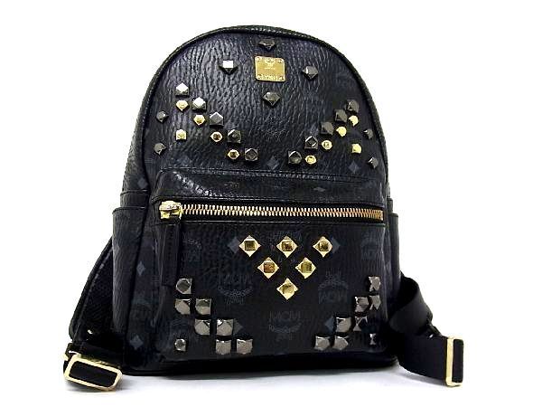 1円 □美品□ MCM エムシーエム モノグラム ヴィセトス柄 レザー 
