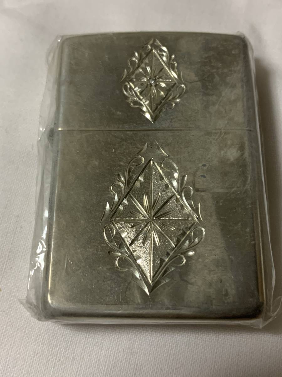 1996年　本体のみ　スターリング純銀製　両面　彫り　ZIPPO　未使用