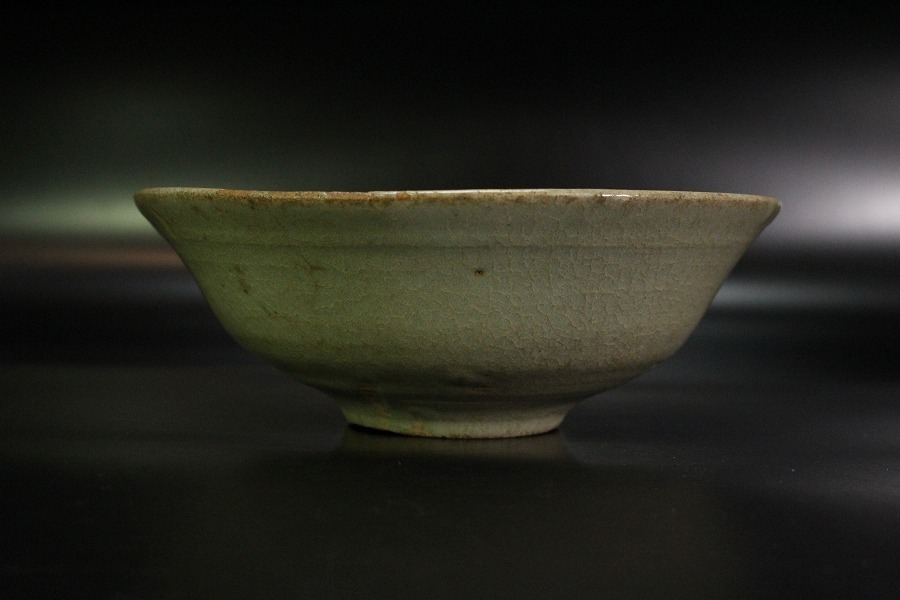 金閣】中国美術 唐物 青磁 平碗 時代 茶道具伝来(BA957) | クール