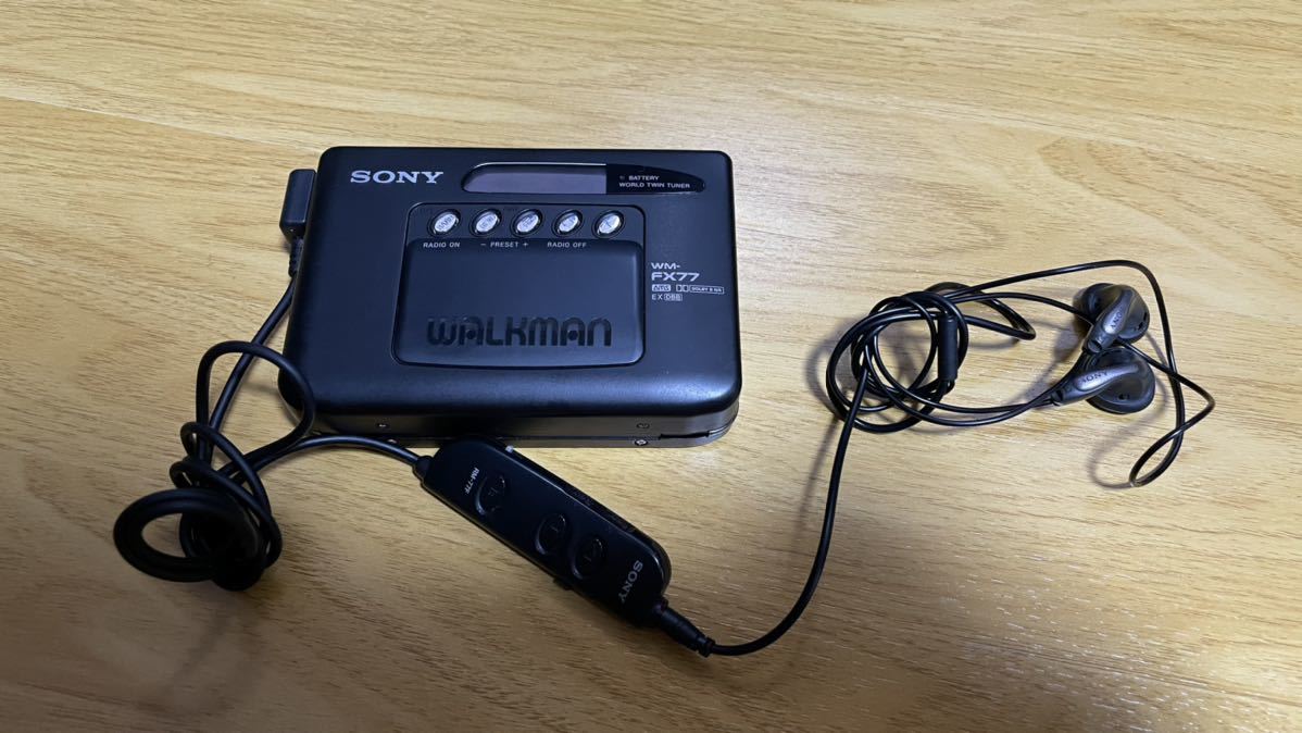 SONY WM-FX77 ジャンク品 カセットウォークマン SONY WM-FX77 カセット