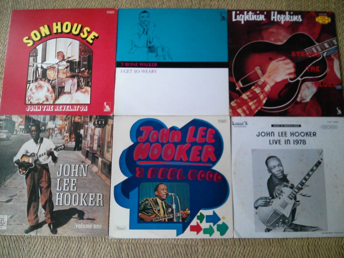 BLUES LP 　国内盤、輸入盤　１８枚 　SonHouse，T-Bone，Lightnin，John Lee，Freddie King 他　中古現状品