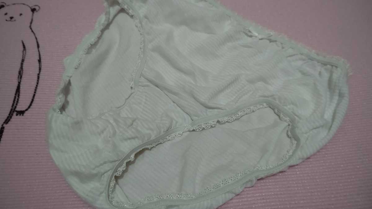 【正規品，格安】 初出品 13歳お嬢様中学ＪＣちゃんのタンス整理品 普段使い 処分品 ボーダー柄白パンツ 150サイズ 1年以上 落ちない汚れシミ等少し有り(スタンダード)｜売買されたオークション情報、yahooの Mサイズ