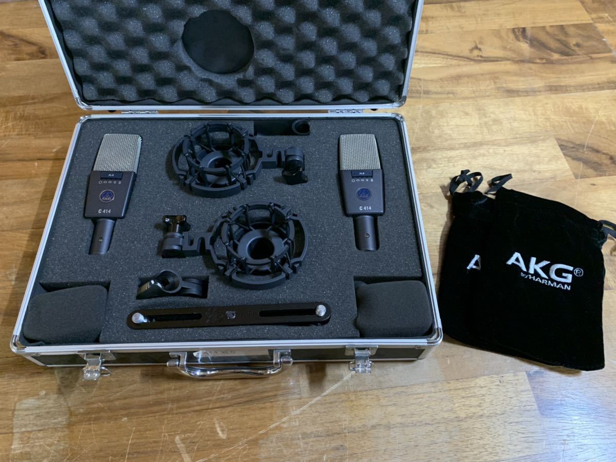 AKG C414 XLS コンデンサーマイク ペア　美品