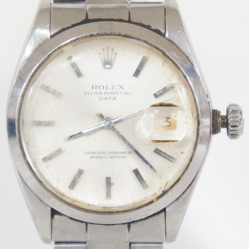 ROLEX ロレックス OYSTER PERTETUAL オイスターパーペチュアル DATE デイト Ref，1500 メンズ 自動巻き 腕時計 070608