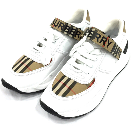 美品]BURBERRY チェック柄 ベルクロスニーカー BURBERRY - 美品 