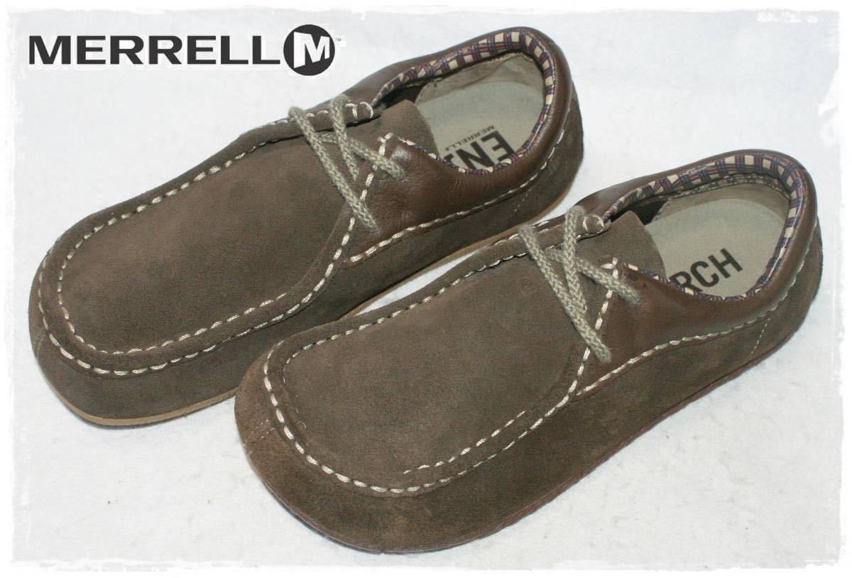 ★送料込み★未使用品★US9(27cm) メレル ムートピア MERRELL MOOTOPIA LOW スエードレザー ダークブラウン 2ホール アウトドア