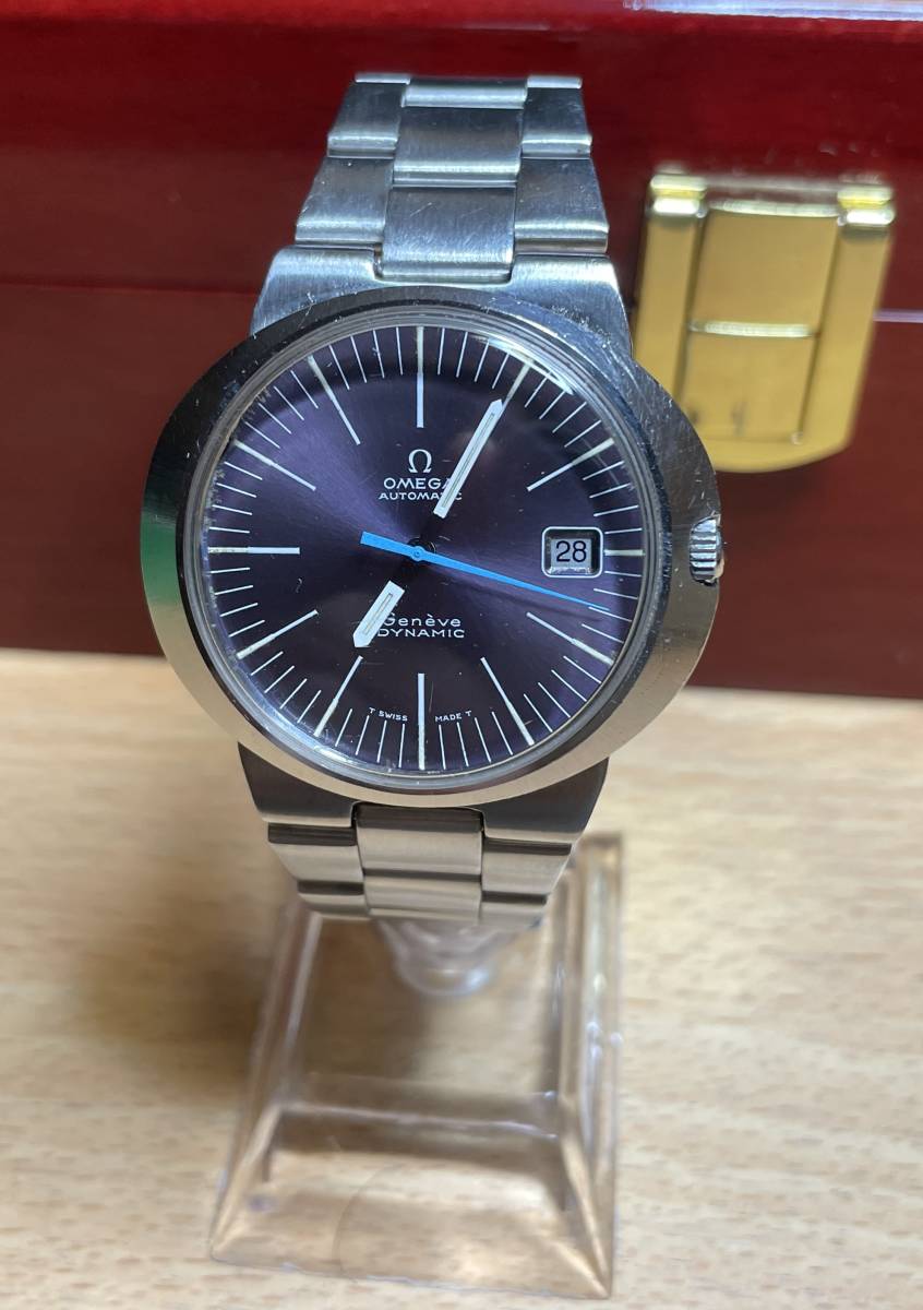 OMEGA DYNAMIC AUTOMATIC パープル文字盤 シーマスター パープル OMEGA 