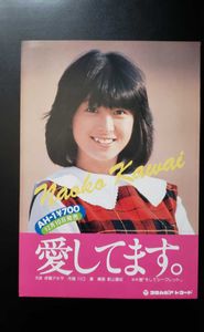 非売品 河合奈保子 愛してます 販促用 パンフレット B5サイズ 182mm