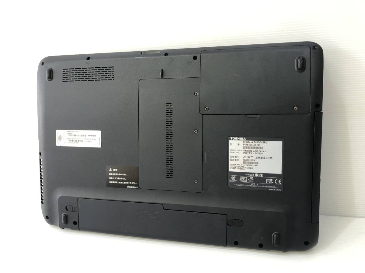 豊富な，セール】 7-13-4【東芝・dynabook T451/34ERD】Corei3-2350M 