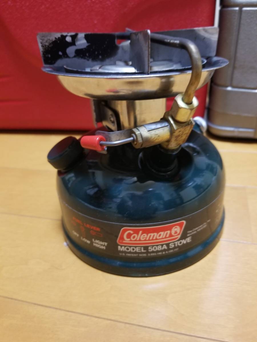 Coleman 508A ガソリンバーナー 使用数回 コールマンホワイトガソリン