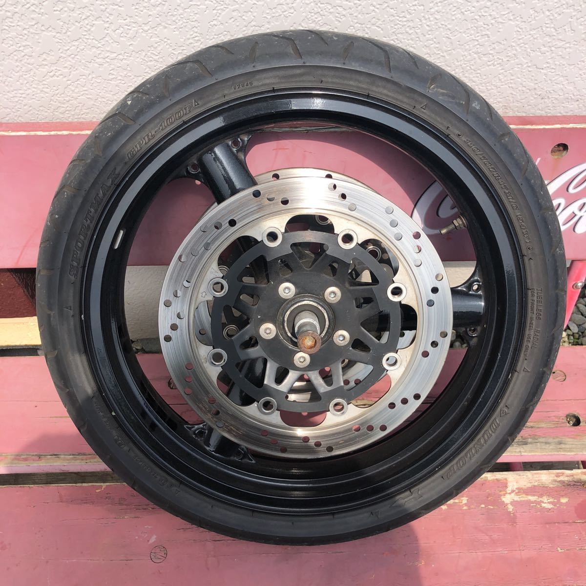 ゼファー400 フロントホイール カワサキ ZXR 17×3.00J ワイドホイール