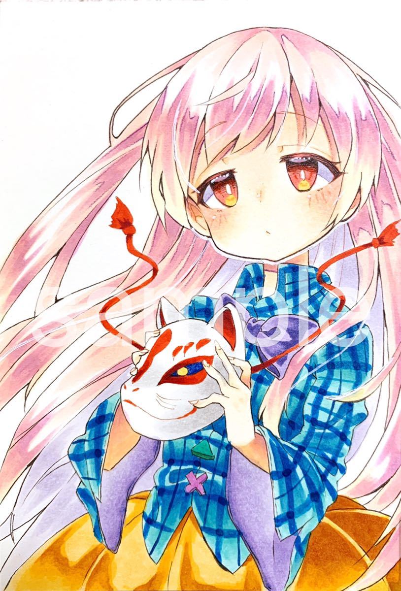 手描きイラスト 東方project 秦こころ 手描きイラスト 売買されたオークション情報 Yahooの商品情報をアーカイブ公開 オークファン Aucfan Com