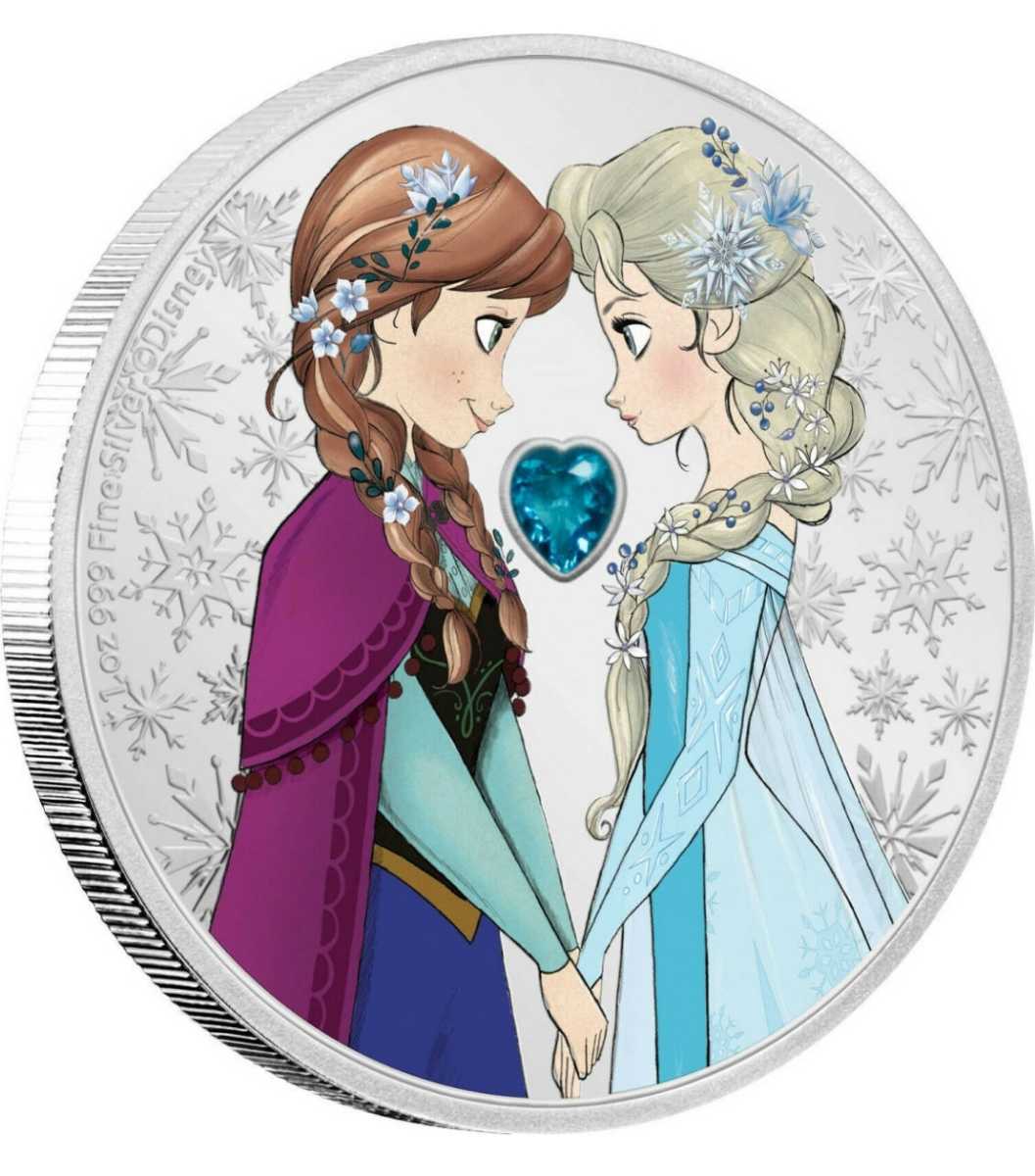 2020年 銀貨 ２ドル アナと雪の女王 銀貨 アンティーク コイン シルバー ディズニー ニウエ