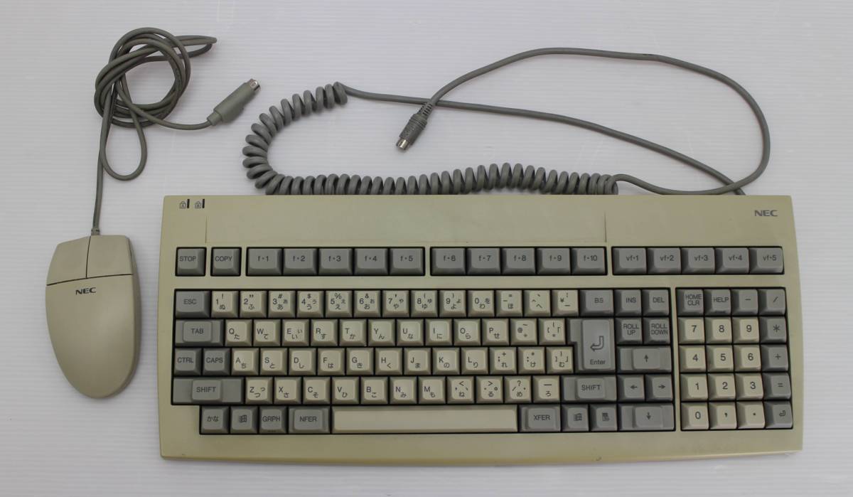 NEC純正 PC-9821用キーボード winキーあり CMP-6D0Y7 + マウスセット 9 NEC純正 PC-9821用キーボード winキーあり CMP-6D0Y7 + マウスセット 9