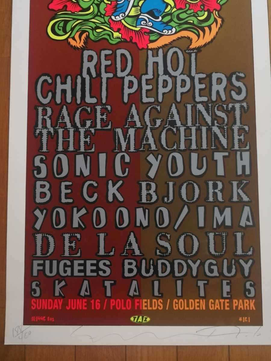 400枚限定 TAZ Tibetan Freedom Concert 1996 シルクスクリーン印刷