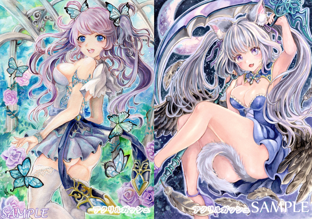◇ 同人手描きイラスト Yahoo!オークション 手描きイラスト A4 簡易