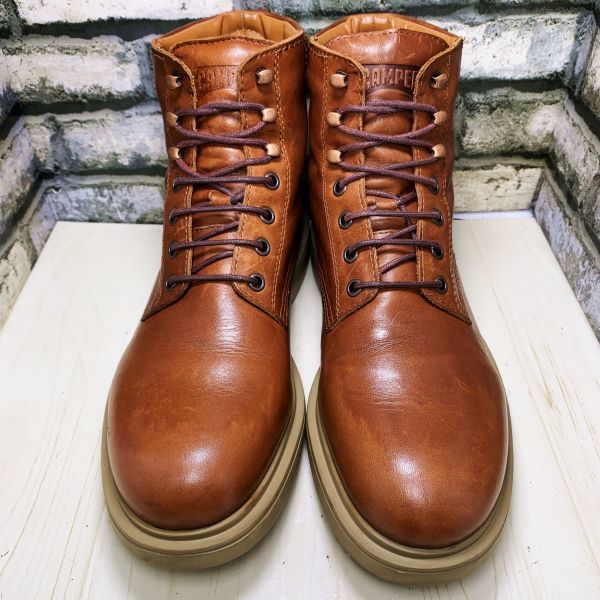 新入荷 Camper 41 26cm 革靴 カンペール 茶 ブラウン レザーシューズ メンズ レザーブーツ 41 26 0cm目安 売買されたオークション情報 Yahooの商品情報をアーカイブ公開 オークファン Aucfan Com
