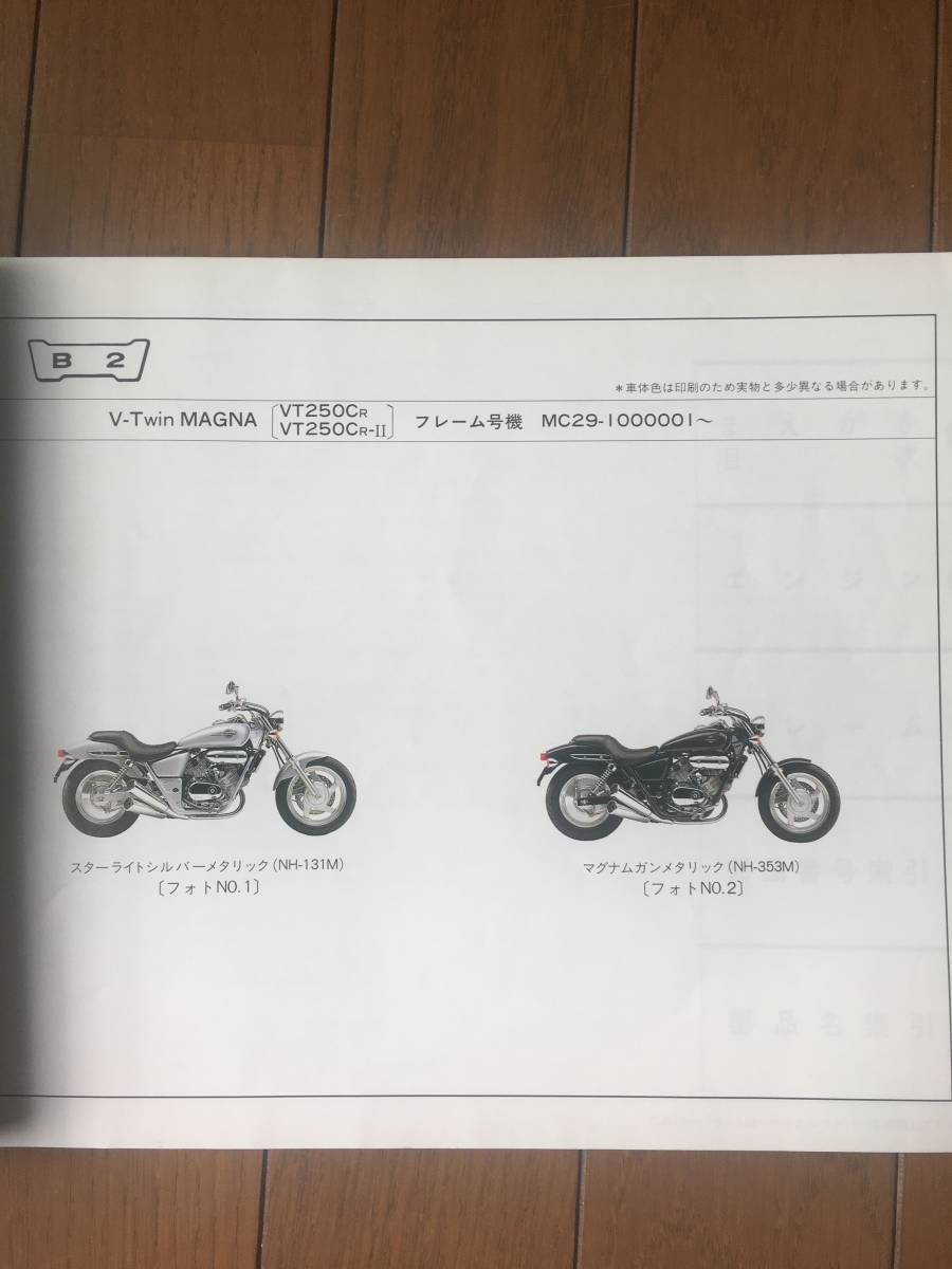 V-ツインマグナ 250CC サービスマニュアル ＆ パーツリスト マグナ V
