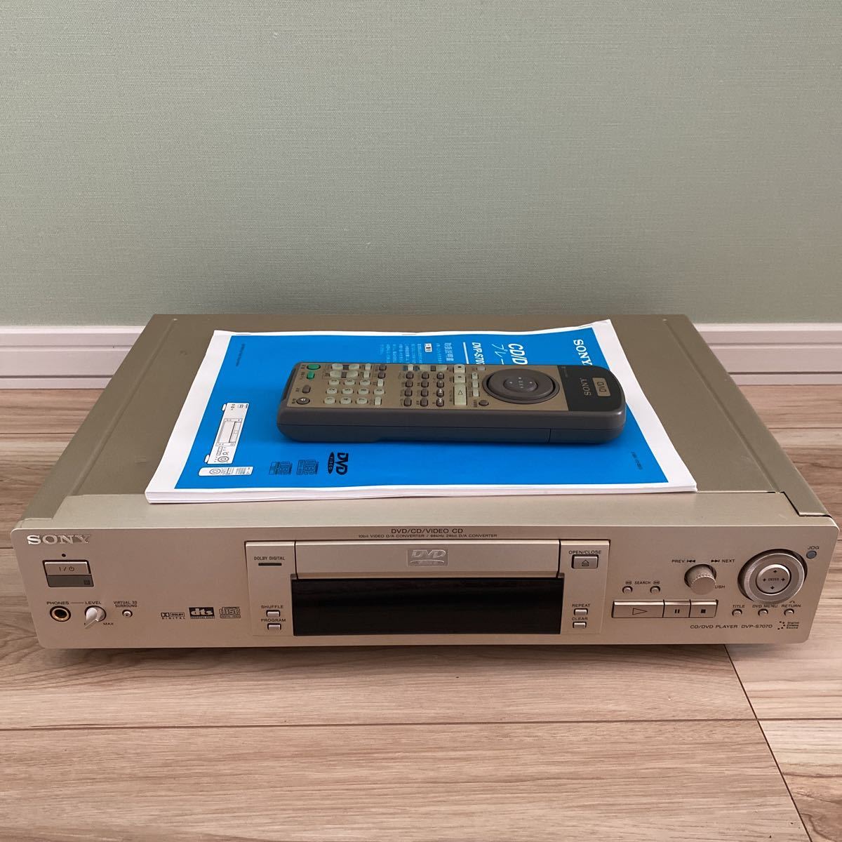 完動品 SONY DVP-S707D CD DVDプレーヤー リモコン付き ソニー - SONY