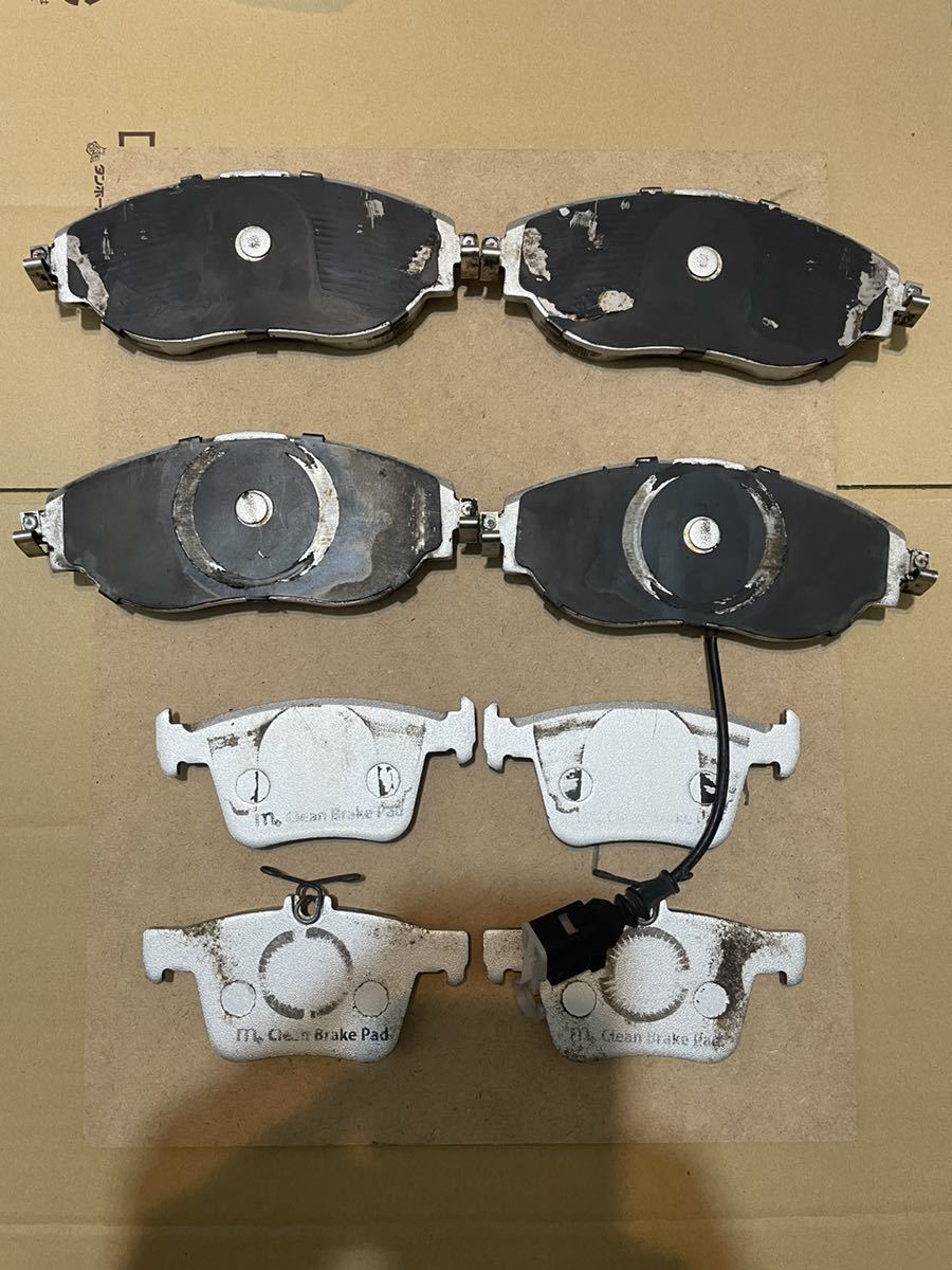 アウディ S3(8V)VW フォルクスワーゲン ゴルフ7R GTI performance M+クリーンブレーキパッド 前後セット 中古品