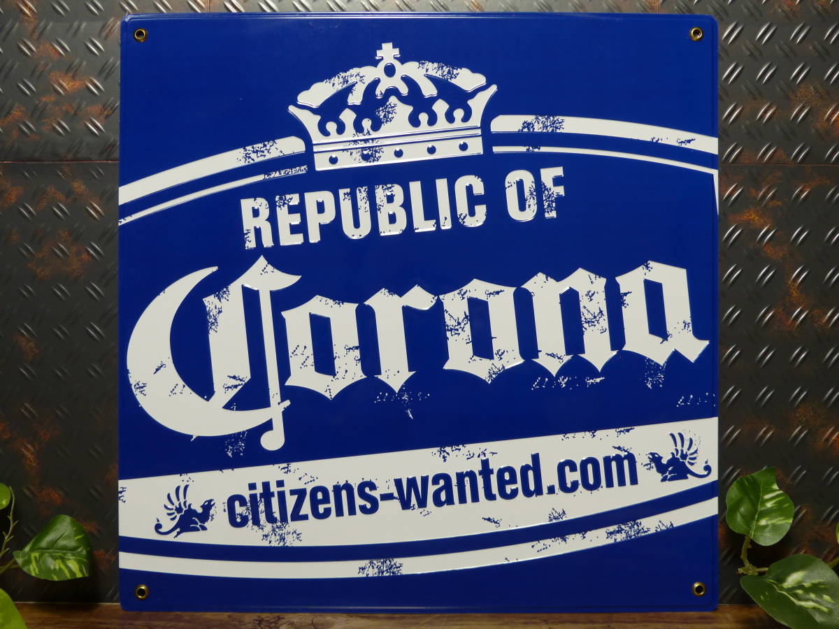 ブリキ看板 コロナ Corona ビール コロナビール 20cm×30cm CORONA