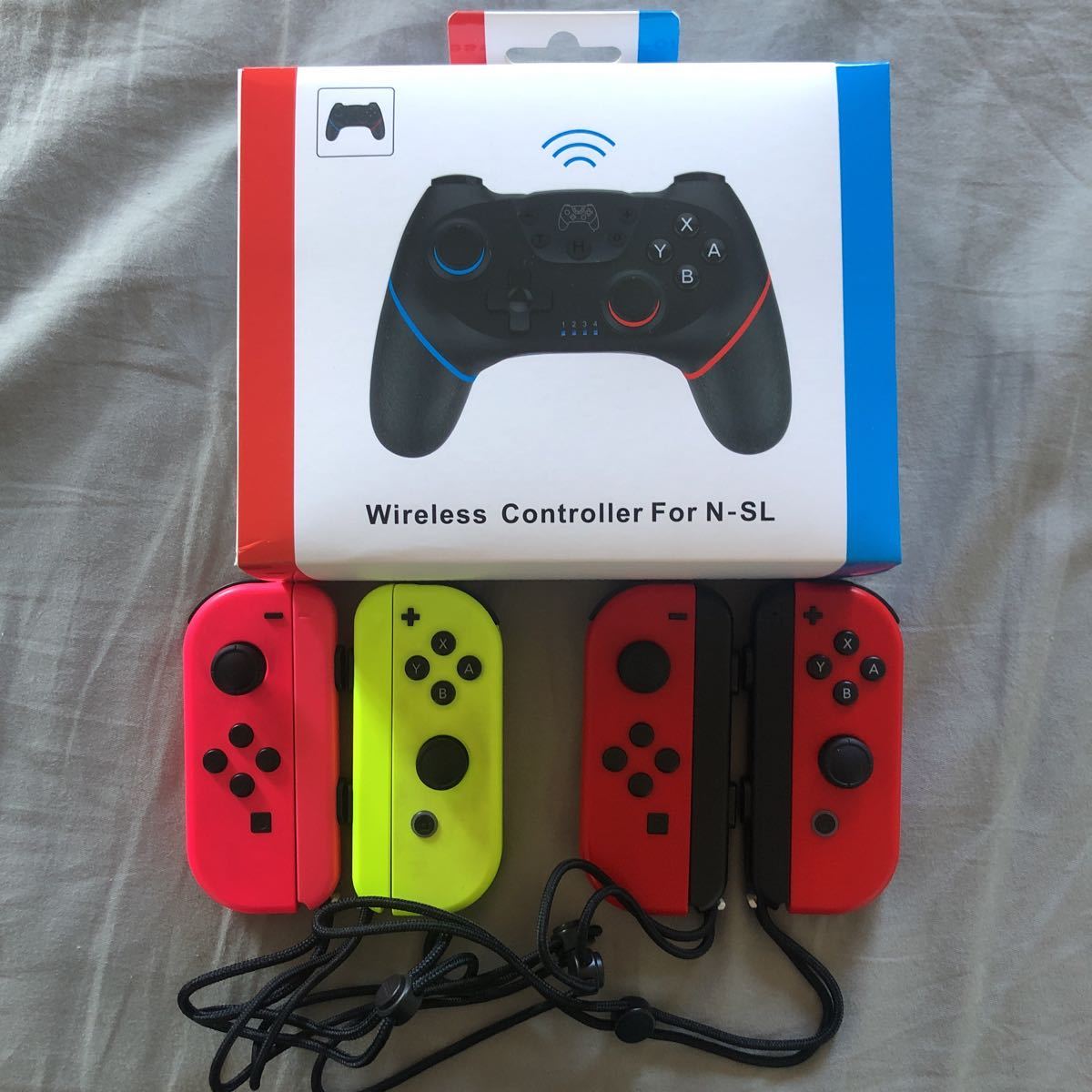 ジャンク 修理用　Nintendo Switch ジョイコン Joy-Con コントローラー　ネオンピンク イエロー　レッド ワイヤレス　プロコン　任天堂 