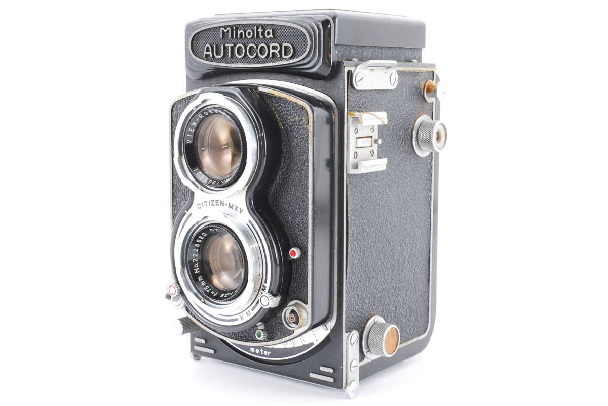 作例あり＞MINOLTA AUTOCORD RA型 二眼レフ 作例あり国産二眼レフの名