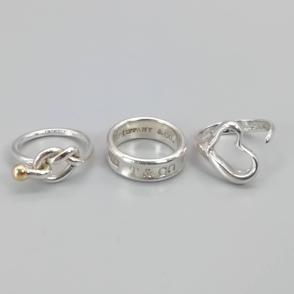 Tiffany&Co. ティファニー リング 3点セット シルバー ゴールド SV925