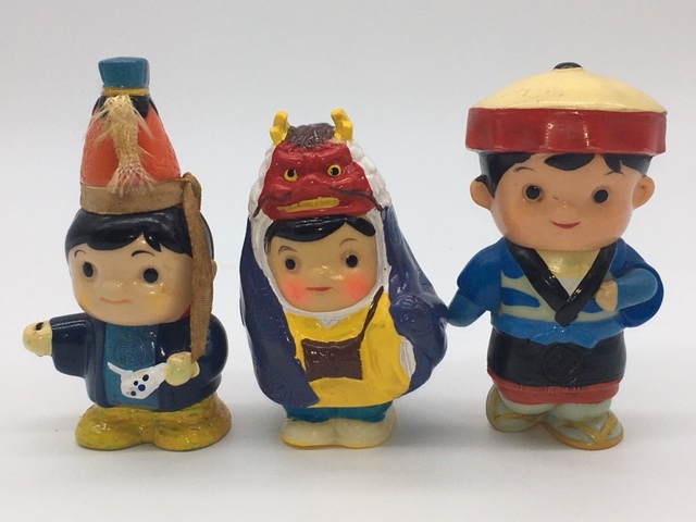 ソフビ貯金箱 3体まとめて 青森銀行 青銀 あっちゃん 郷土のお祭りシリーズ