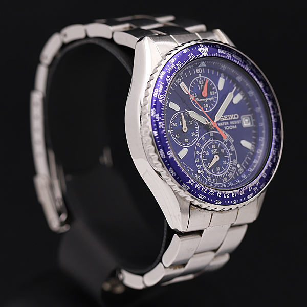 新品電池 SEIKO セイコー V657-8120 腕時計 クロノグラフ 稼動 新品
