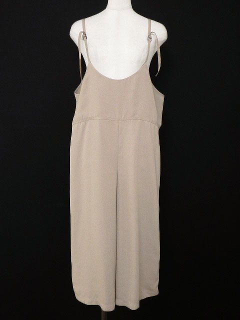 ☆美品2019☆C'EST CHIC'A BLEUセシカ/サロペット:オーバーオール:40/薄茶yn850