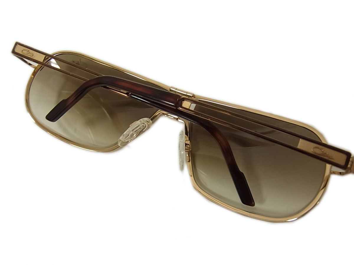 CAZAL カザール　サングラス MOD.937 レンズ交換式 ブラウン ◇カザール サングラス MOD937 メタル 二股テンプル サングラス メガネ