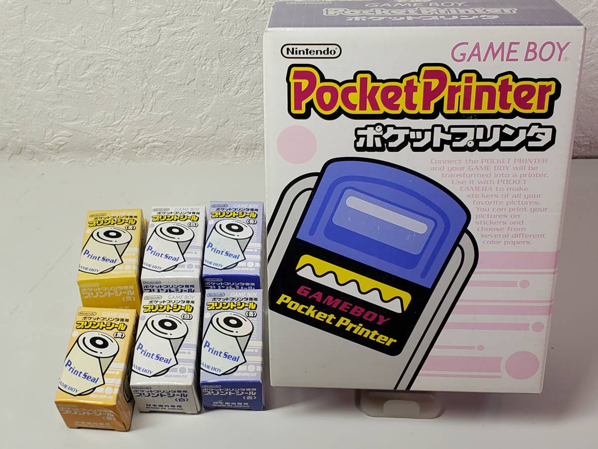 未使用新品 ポケットプリンター＆プリントシール6個セット GB GAMEBOY