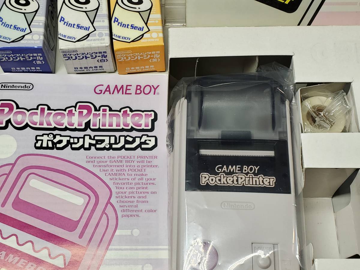 未使用新品 ポケットプリンター＆プリントシール6個セット GB GAMEBOY