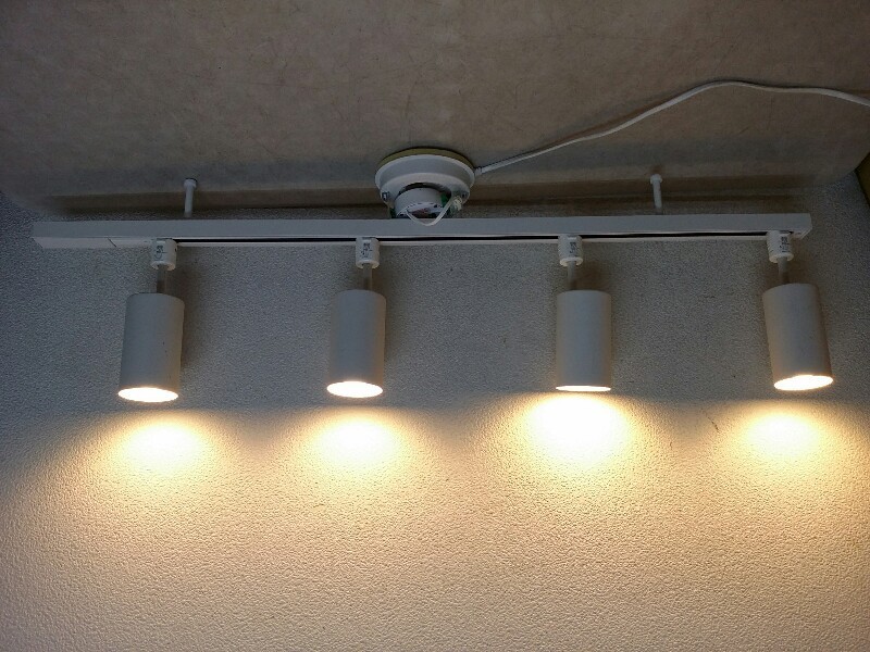 1 MUJI 無印良品 LED ライティングダクト スポットライト 4灯 MJ-1602