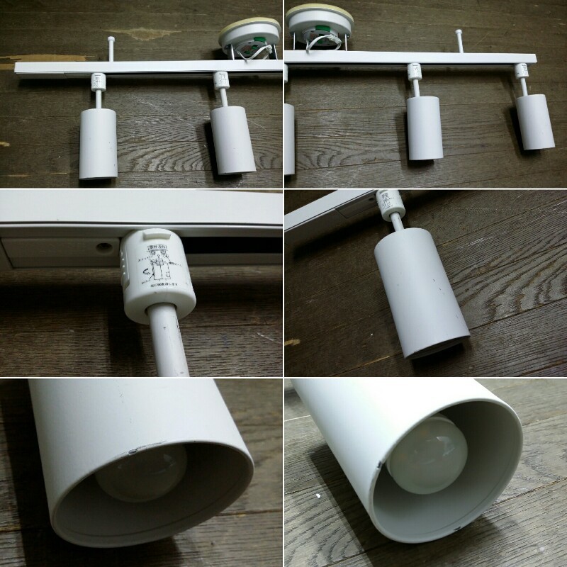 1 MUJI 無印良品 LED ライティングダクト スポットライト 4灯 MJ-1602
