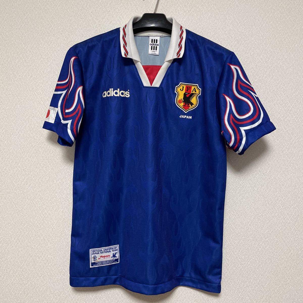 adidas サッカー日本代表 炎 97年 ホーム - – KICKO JAPAN リメイク 