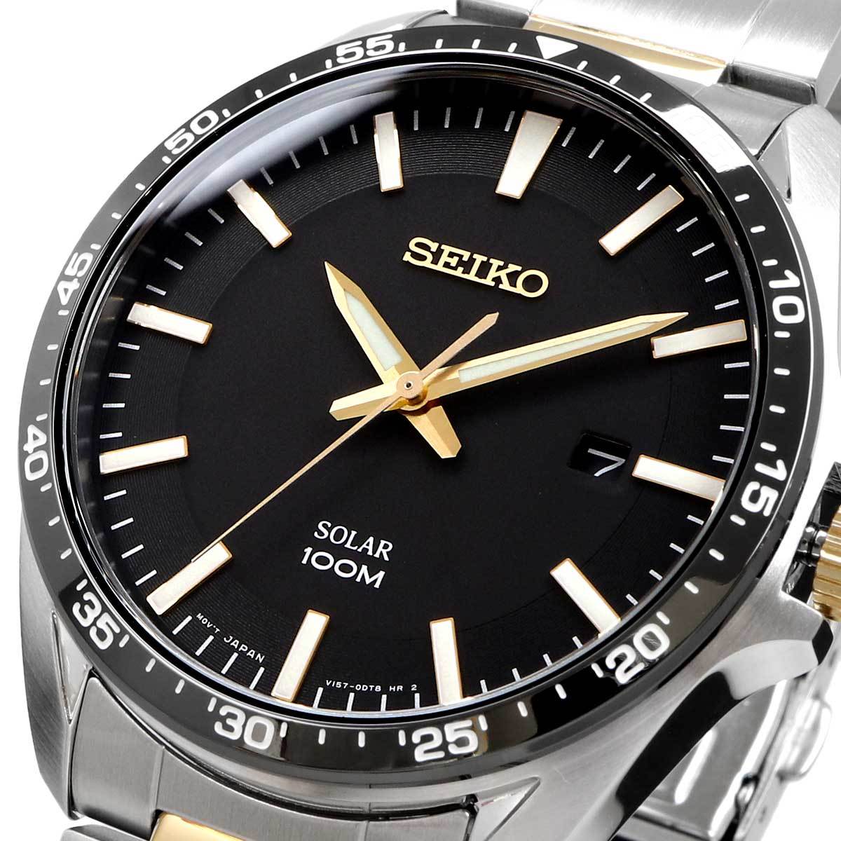 送料無料 新品 腕時計 SEIKO セイコー 海外モデル ソーラー シンプル ビジネス カジュアル メンズ SNE485P1