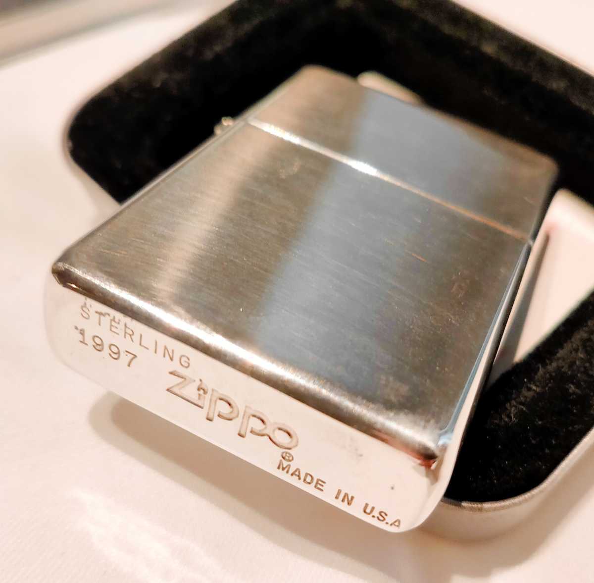 スターリングシルバー ZIPPO 1997年製 未使用品 純銀 【公式通販】