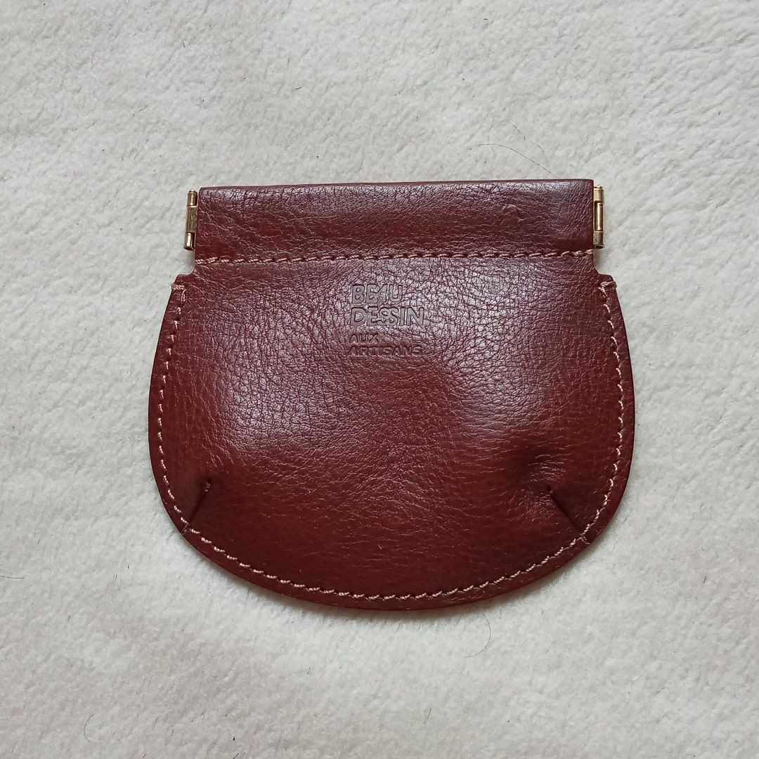 ボーデッサン BEAU DESSIN コインケース　レザー　茶★小銭入れ　本革 財布 ブラウン 