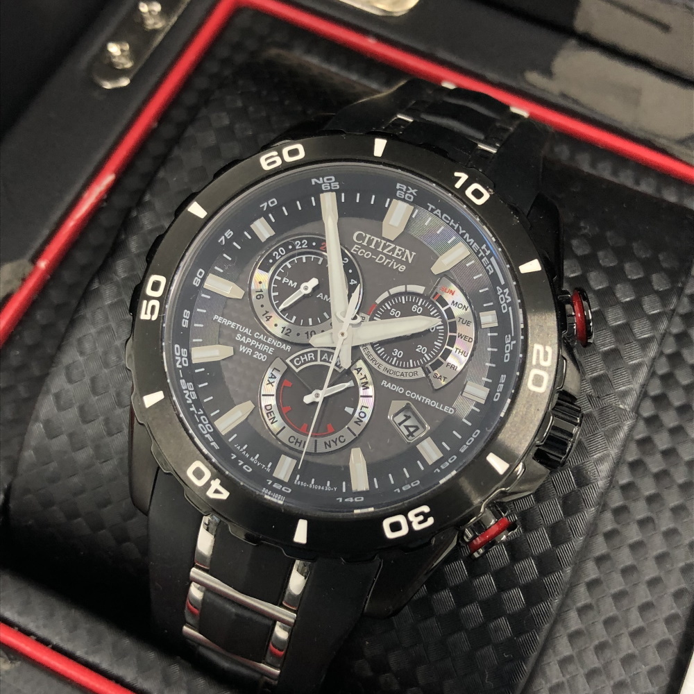 ○ジャンク CITIZEN シチズン エコドライブ E650 S080720 限定2500本