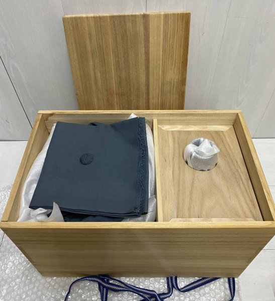 希少 ☆ 二代 中村翠嵐 紫 交趾 末広 糸目 皆具 交趾焼 水指 杓立 建水