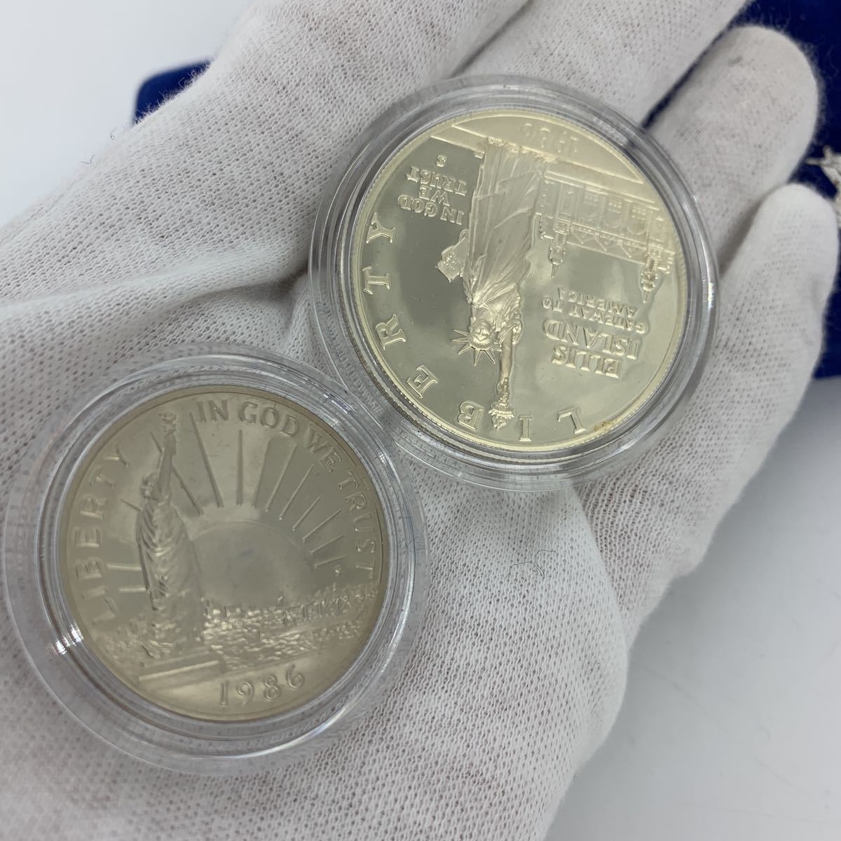 アメリカ LIBERTY COIN SILVER 自由の女神 銀貨 1986年 自由の女神