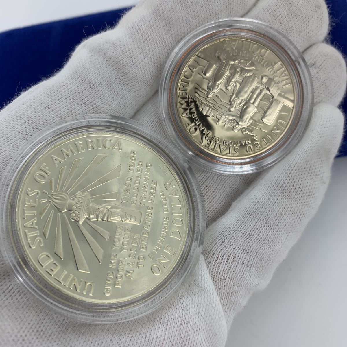 アメリカ LIBERTY COIN SILVER 自由の女神 銀貨 1986年 自由の女神