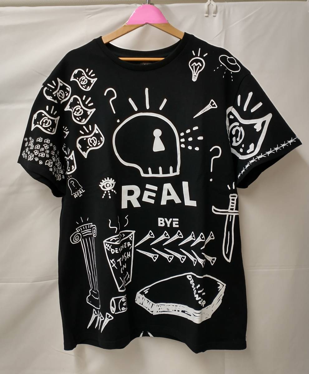 REAL BUY リアルバイ 半袖 Tシャツ プリントTシャツ サイズ:Ｍ 夏 店舗受取可