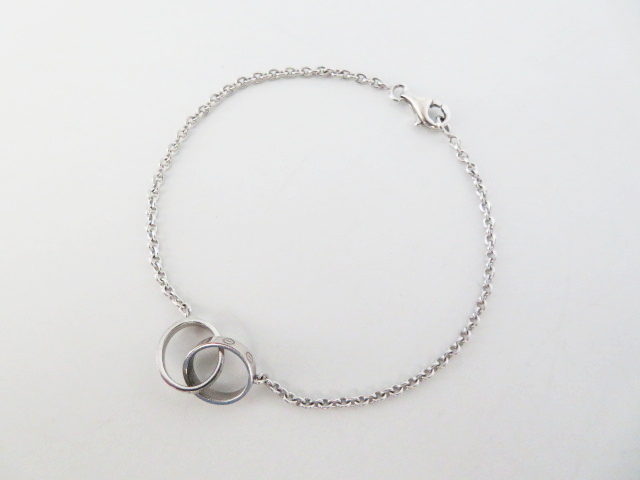 T08　Cartier／カルティエ　ベビーラブ　K18WG　ホワイトゴールド　ブレスレット ネックレス ベビーラブ カルティエ WG シルバー B6091200