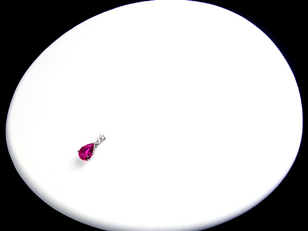 1円～【ジュエリー極】妖艶ピンキッシュレッドカラー！天然ルベライト2.71ct＆ダイヤモンド0.08ct 高級K18WGヘッド t1277ii【送料無料】