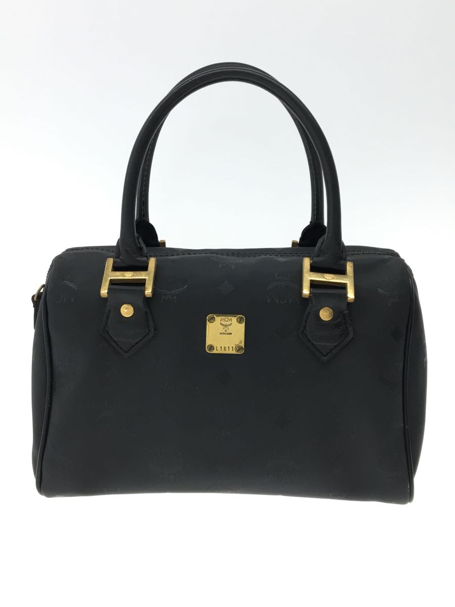 ◆MCM エムシーエム ボストンバッグ モノグラム ブラック MCM◇エムシーエム/ボストンバッグ/ブラック/総柄 MCM エムシーエム