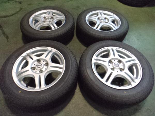 日産純正　14インチ　アルミ・夏タイヤ　175/70　キューブ等　