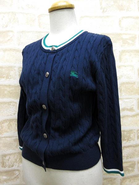 【バーバリーブルーレーベル】美品 14SS ニット カーディガン 38